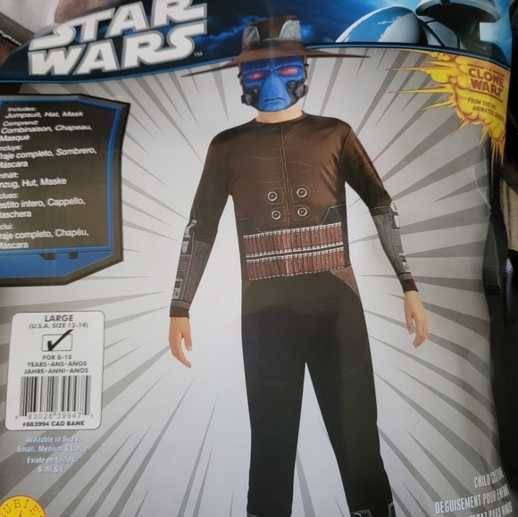 Rubie's Star Wars Clone Wars Child's Cad Bane Costume and Mask, Large 8-10 Years - Picture 5 of 9